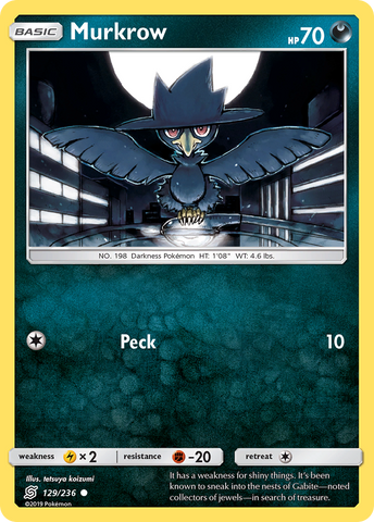 Murkrow (129) 129/236 - SM  Unified Minds