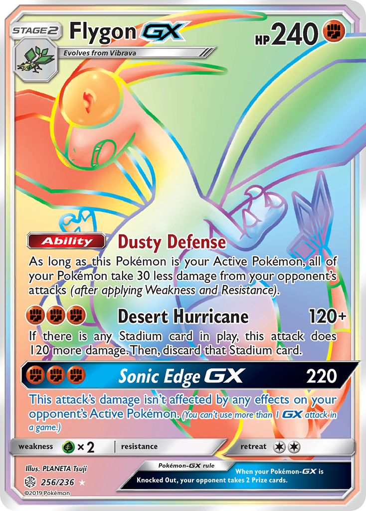 Flygon GX (Secret)/236 - SM  Cosmic Eclipse Holofoil