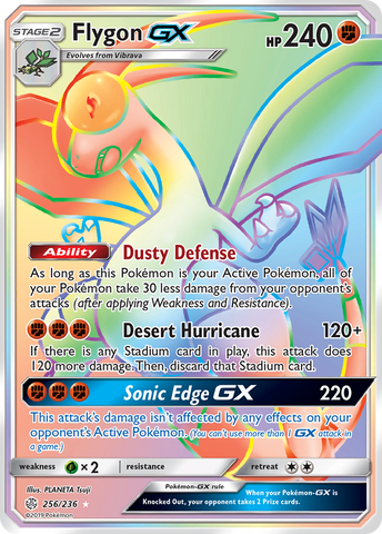 Flygon GX (Secret)/236 - SM  Cosmic Eclipse Holofoil