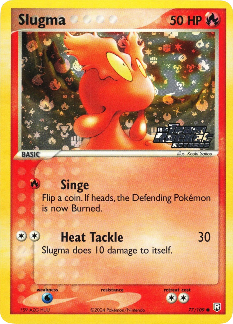 Slugma 77/109 - Team Rocket Returns Reverse Holofoil