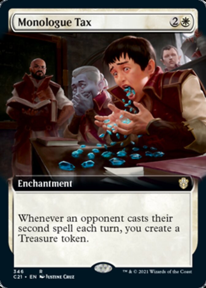 Monologue Tax (Extended Art) (C21-346) - Commander 2021: (Extended Art)