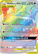 Muk & Alolan Muk GX (Secret)/214 - SM  Unbroken Bonds Holofoil
