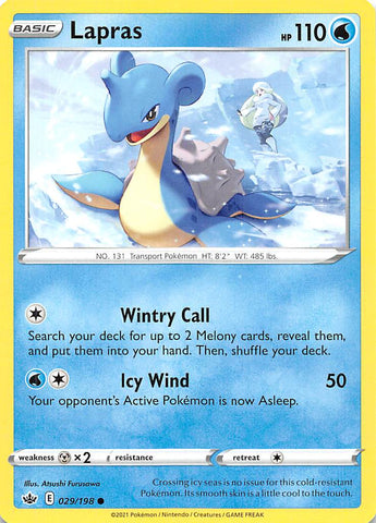 Lapras 29/198 - SWSH06 Chilling Reign