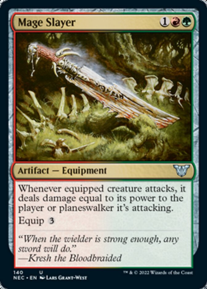 Mage Slayer (NEC-140) - Neon Dynasty Commander
