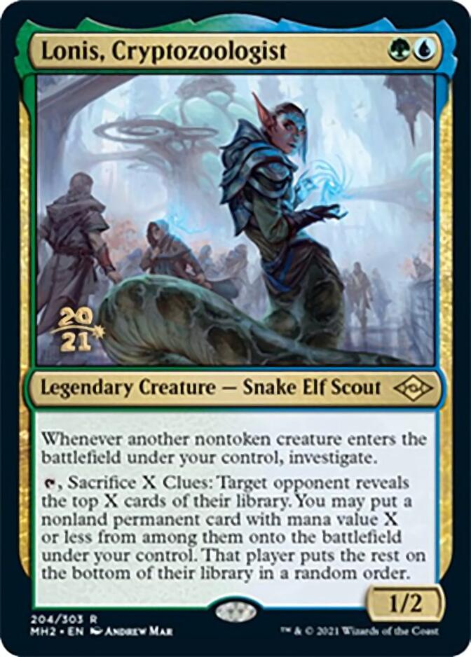 Lonis, Cryptozoologist (PRE-204) - Modern Horizons 2 Promos Foil