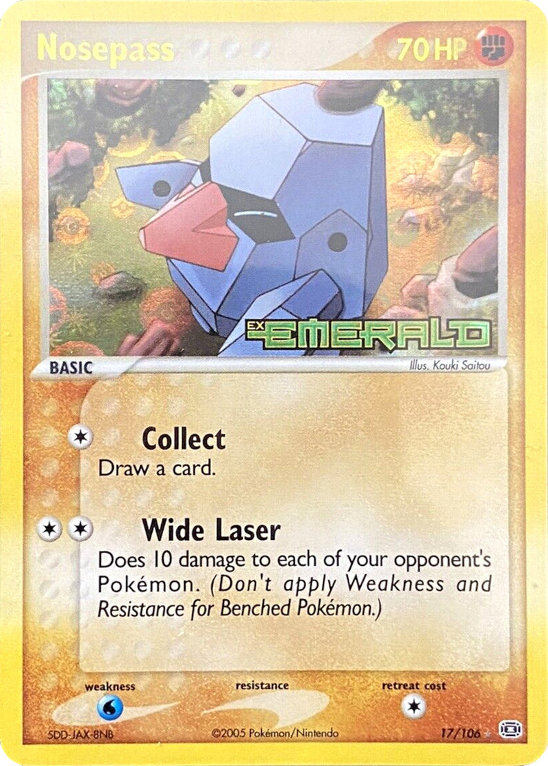 Nosepass/106 - Emerald Reverse Holofoil