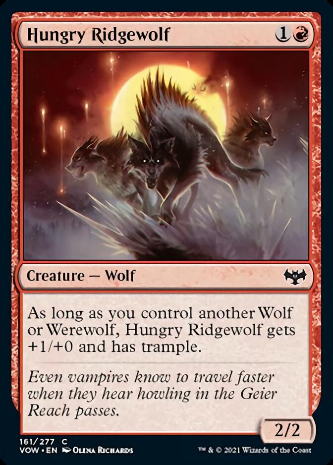 Hungry Ridgewolf (VOW-161) - Innistrad: Crimson Vow
