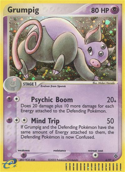 Grumpig/97 - Dragon Holofoil