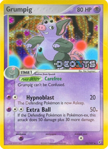 Grumpig/107 - Deoxys Reverse Holofoil