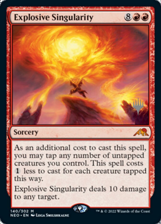Explosive Singularity (PPNEO-140) - Kamigawa: Neon Dynasty Promos