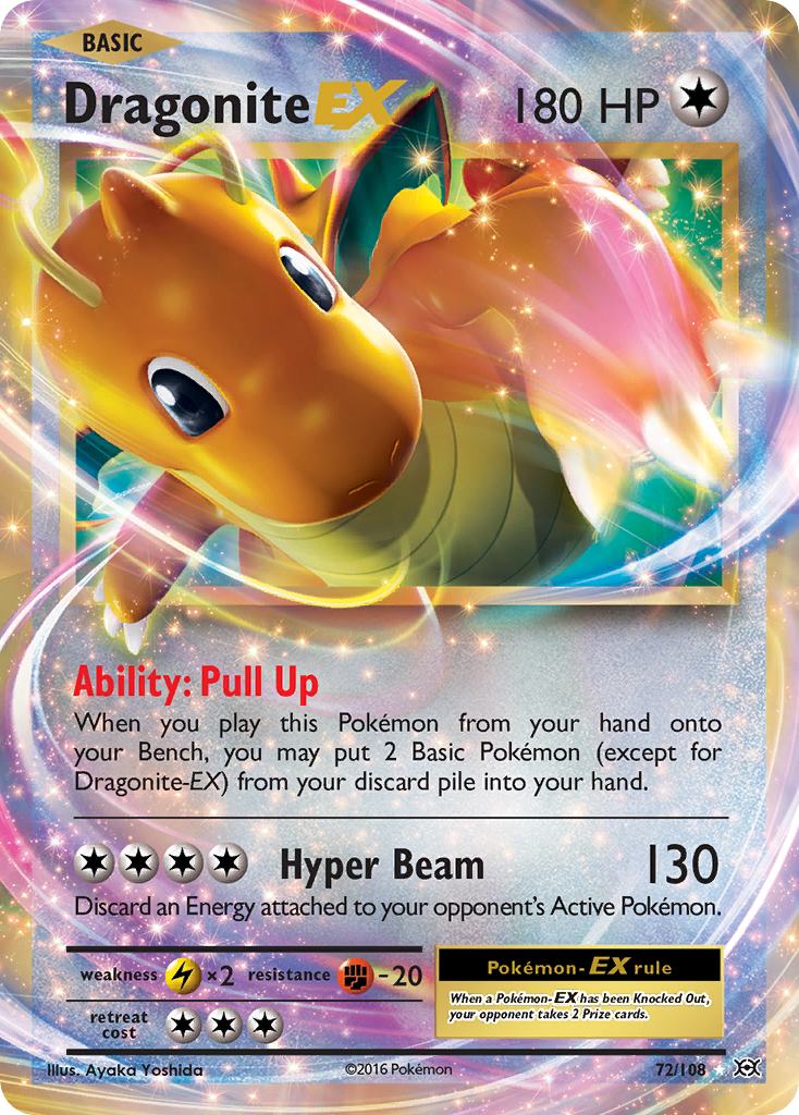 Dragonite EX 72/108 - XY  Evolutions Holofoil