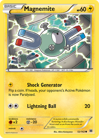 Magnemite (52) 52/162 - XY  BREAKthrough