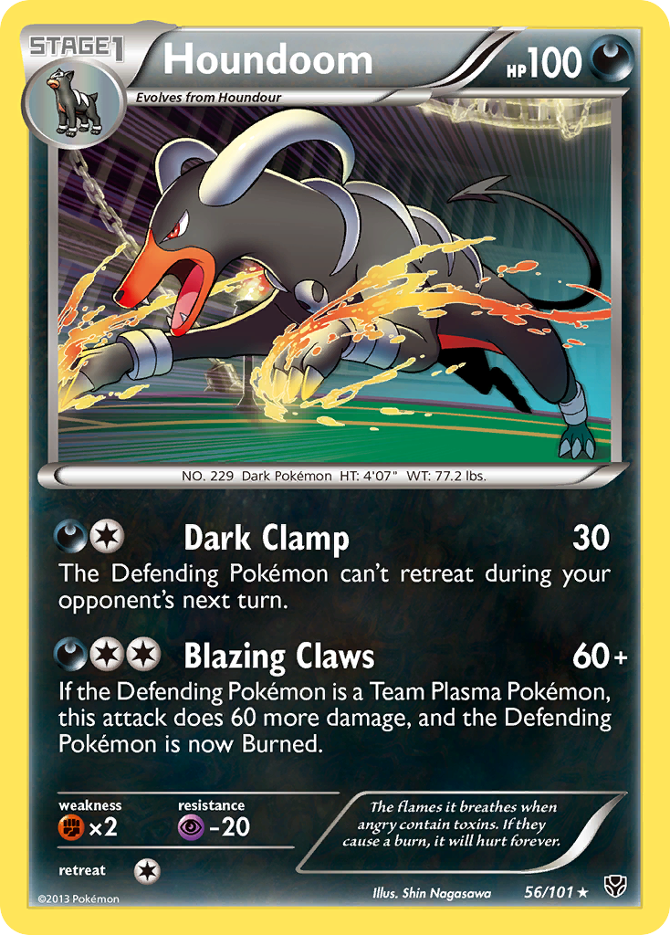 Houndoom/101 - Plasma Blast Holofoil