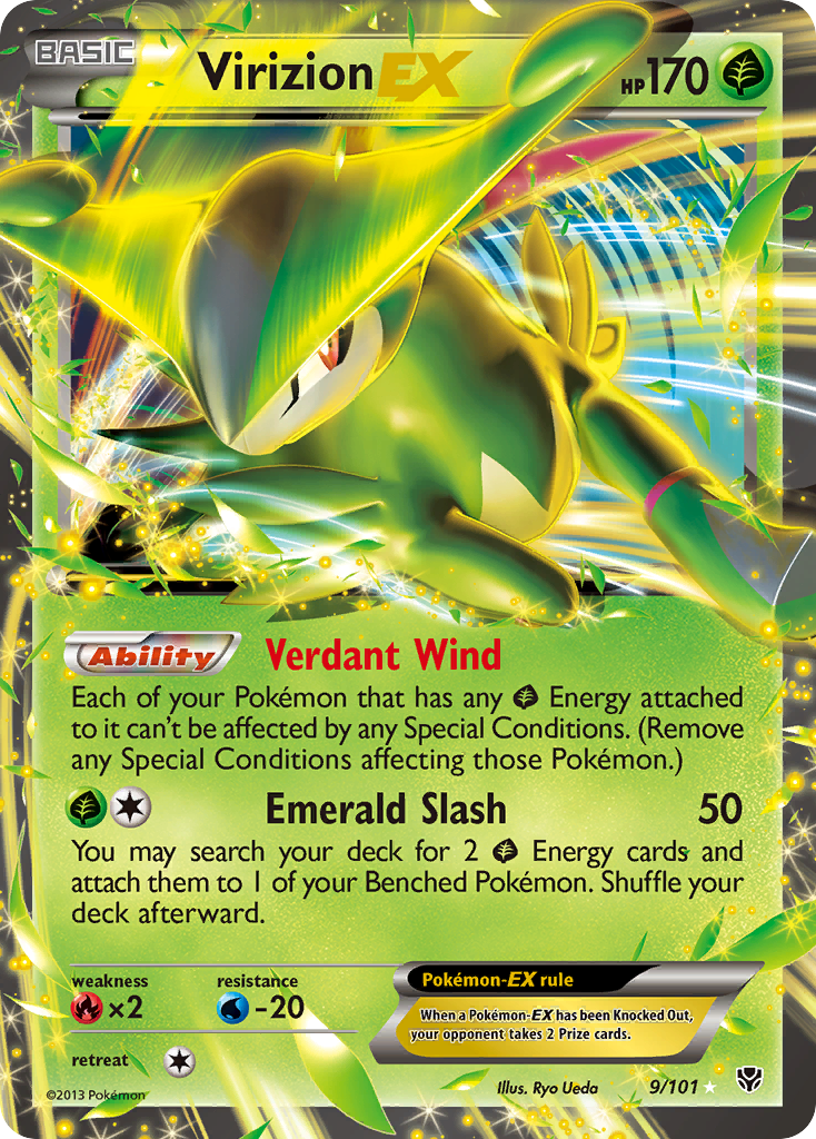 Virizion EX/101 - Plasma Blast Holofoil