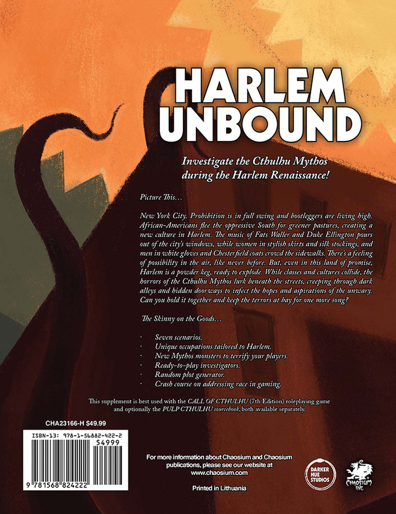 Call of Cthulhu Harlem Unbound