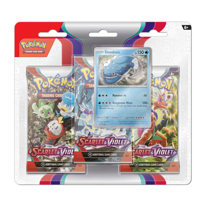 Scarlet & Violet Base Set 3 Pack Blister Dondozo