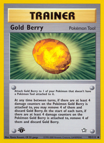 Gold Berry 93/111 - Neo Genesis 1st Edition