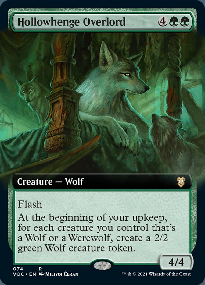 Hollowhenge Overlord (Extended Art) (VOC-074) - Crimson Vow Commander: (Extended Art)