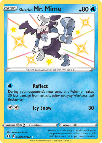 Galarian Mr. Mime SV020/122 - Shining Fates Shiny Vault Holofoil