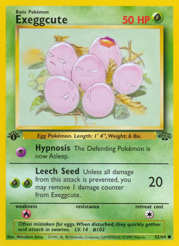 Exeggcute 52/64 - Jungle 1st Edition