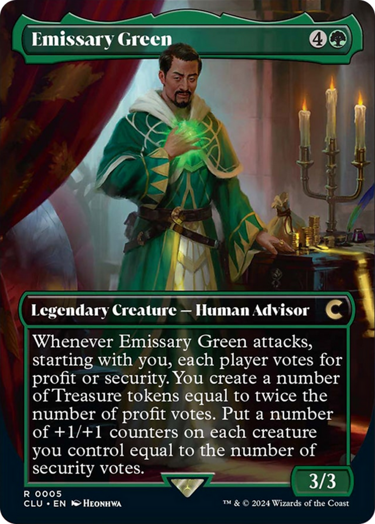 Emissary Green (Borderless) (CLU-005) - Ravnica: Clue Edition (Borderless)