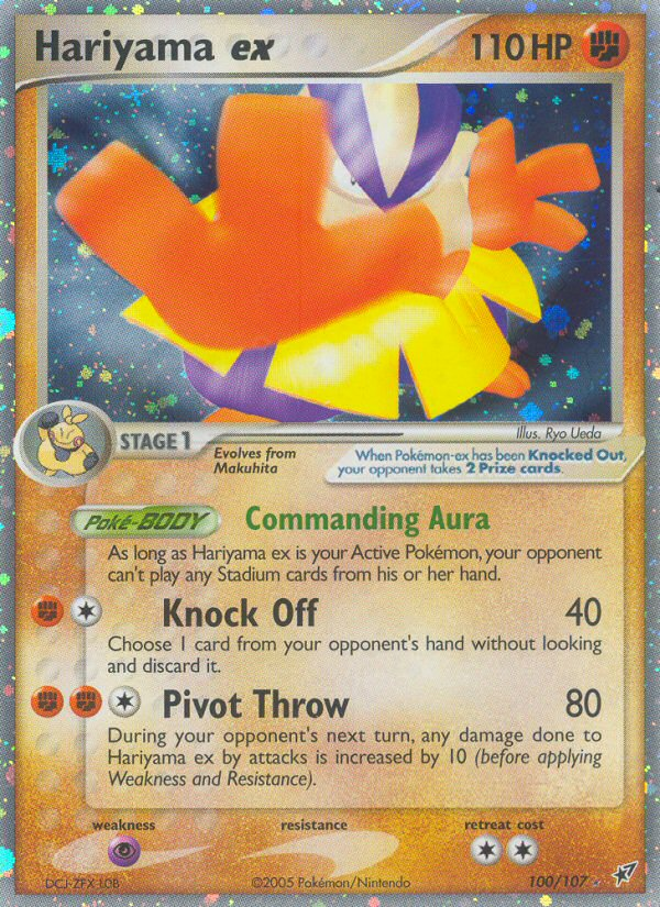 Hariyama ex/107 - Deoxys Holofoil