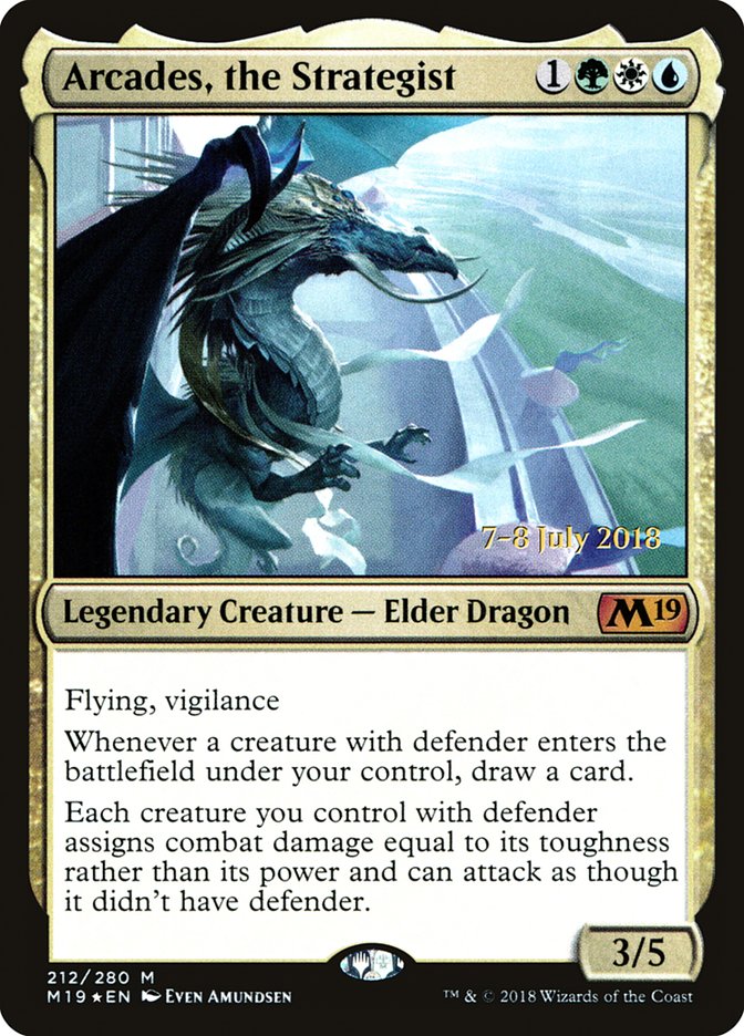 Arcades, the Strategist (PRE-212) - Core Set 2019 Promos Foil