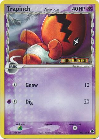 Trapinch - 068/101 (Delta Species) 68/101 - Dragon Frontiers Reverse Holofoil