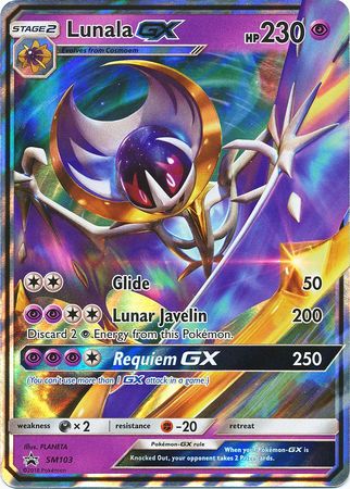Lunala GX - SM103 - Jumbo Cards Holofoil