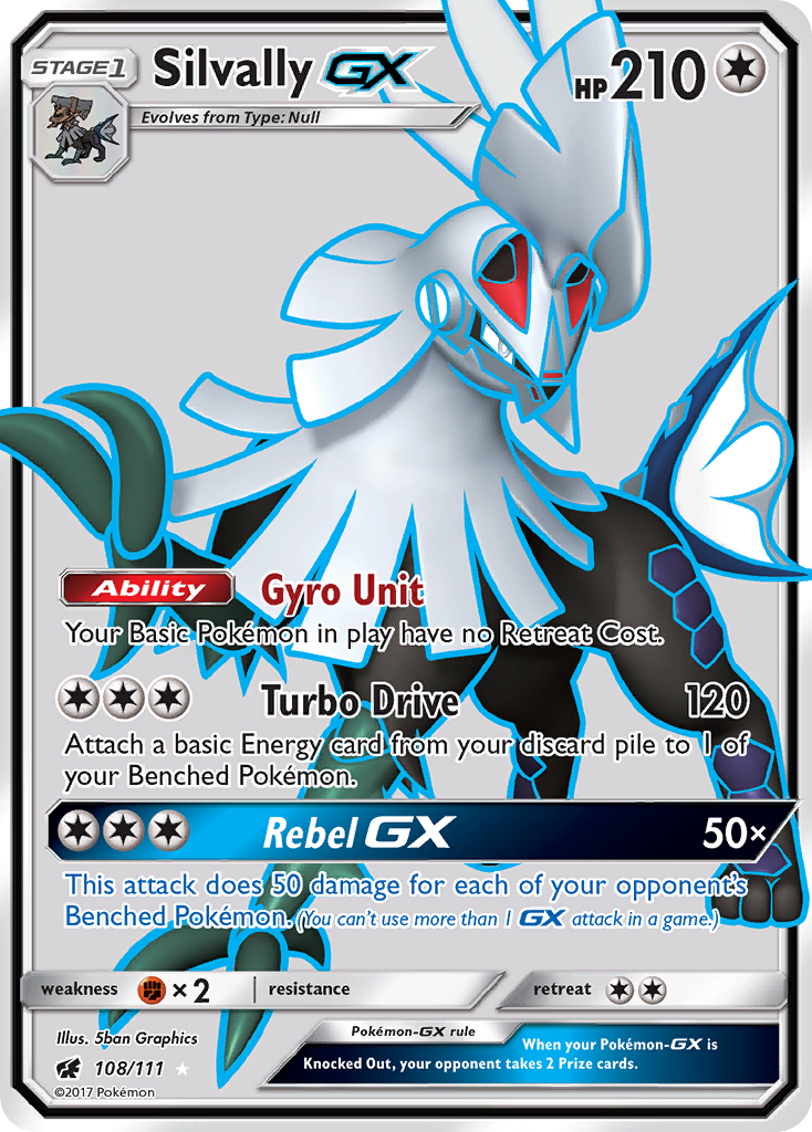 Silvally GX (Full Art)/111 - SM  Crimson Invasion Holofoil