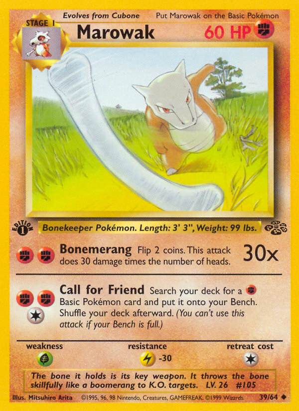 Marowak 39/64 - Jungle 1st Edition