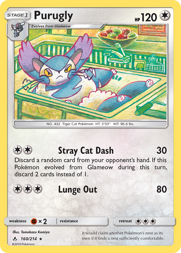 Purugly 160/214 - SM  Unbroken Bonds