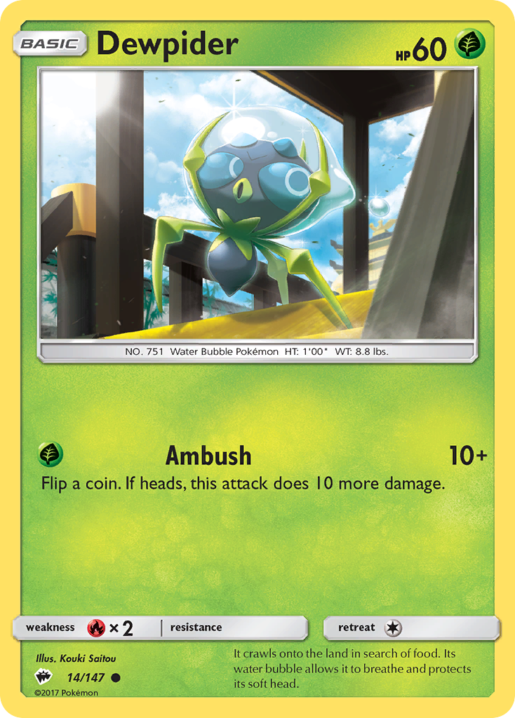 Dewpider 14/147 - SM  Burning Shadows