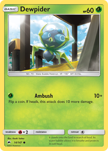 Dewpider 14/147 - SM  Burning Shadows