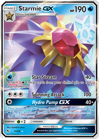 Starmie GX 14/68 - Hidden Fates Holofoil