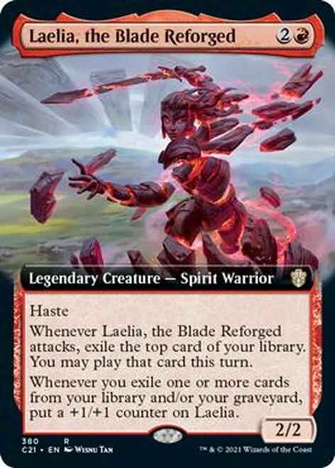 Laelia, the Blade Reforged (Extended Art) (C21-380) - Commander 2021: (Extended Art)
