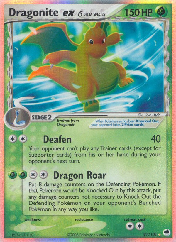 Dragonite ex (Delta Species)/101 - Dragon Frontiers Holofoil