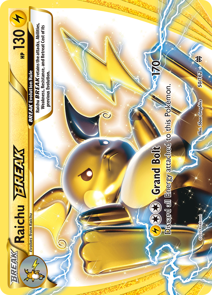 Raichu BREAK 50/162 - XY  BREAKthrough Holofoil