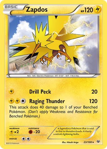 Zapdos 23/108 - XY  Roaring Skies