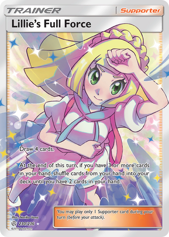 Lillie's Full Force (Full Art)/236 - SM  Cosmic Eclipse Holofoil
