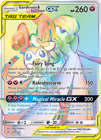 Gardevoir & Sylveon GX (Secret)/214 - SM  Unbroken Bonds Holofoil