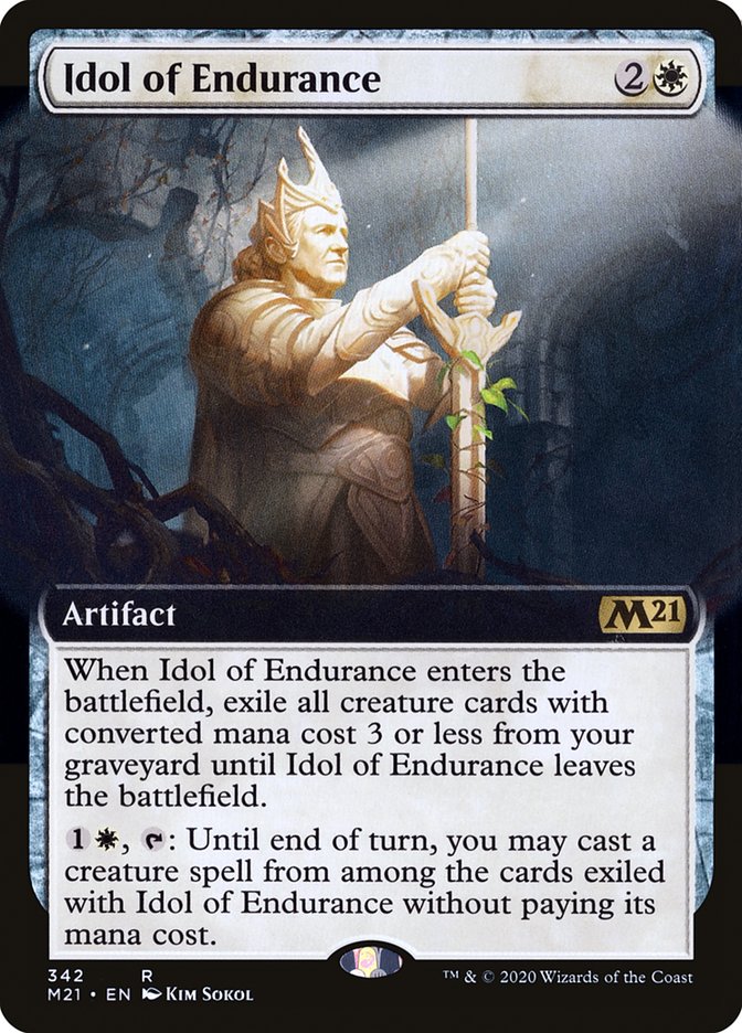 Idol of Endurance (Extended Art) (M21-342) - Core Set 2021: (Extended Art)