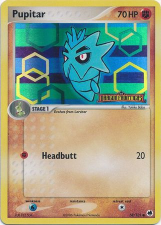 Pupitar 58/101 - Dragon Frontiers Reverse Holofoil