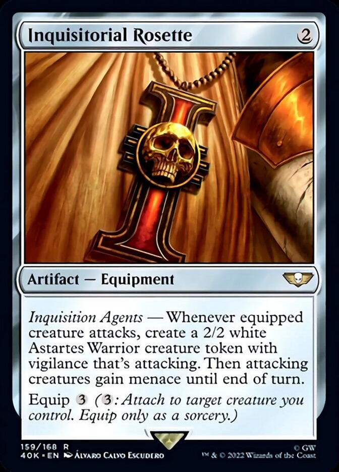 Inquisitorial Rosette (Surge Foil) (40K-159) - Warhammer 40,000 Commander Foil