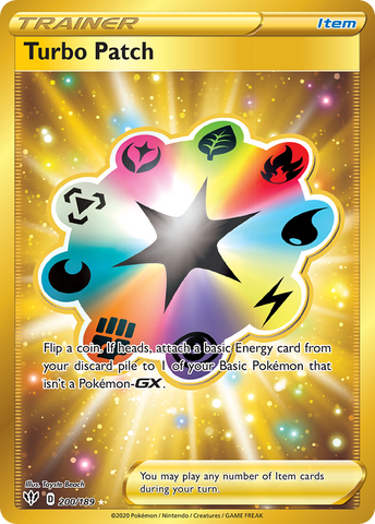 Turbo Patch (Secret) 200/189 - SWSH03 Darkness Ablaze Holofoil