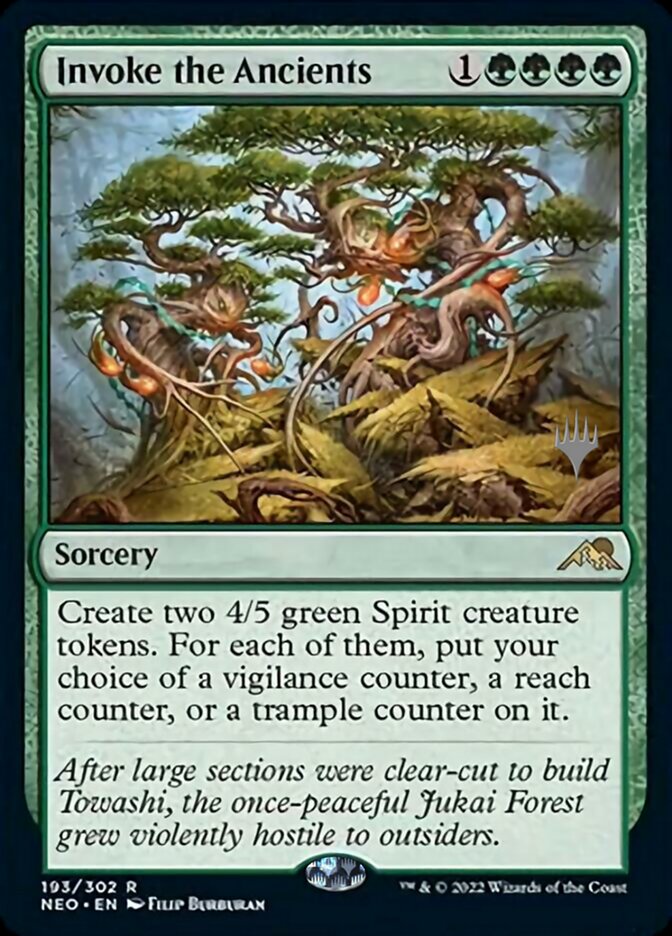 Invoke the Ancients (PPNEO-193) - Kamigawa: Neon Dynasty Promos