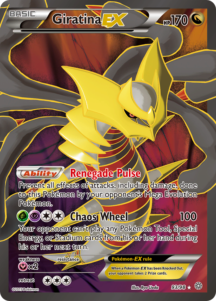 Giratina EX (93 Full Art)/98 - XY  Ancient Origins Holofoil