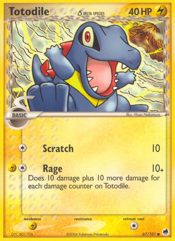 Totodile (Delta Species) 67/101 - Dragon Frontiers