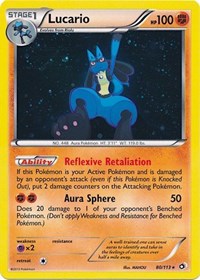 Lucario - 80/113 (Cosmos Holo) 80 - Miscellaneous Cards & Products Holofoil