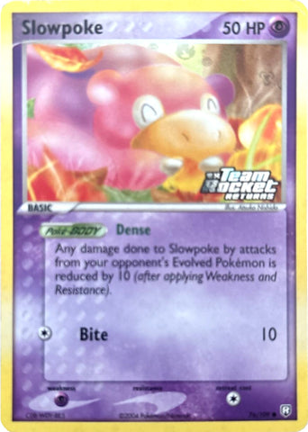 Slowpoke 76/109 - Team Rocket Returns Reverse Holofoil